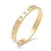 304 Stainless Steel & Rhinestone Hinged Bangles for Women BJEW-Z178-06G-4