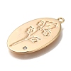Brass Micro Pave Cubic Zirconia Pendants KK-U038-05G-04-2