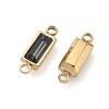 Birthstone 304 Stainless Steel Rhinestone Connector Charms STAS-L022-576G-11-2