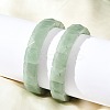 Square Natural Green Aventurine Beads Stretch Bracelets for Women Men BJEW-C097-06O-4