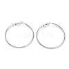 Non-Tarnish Ring 304 Stainless Steel Hoop Earrings for Women Men EJEW-B049-02F-P-1