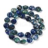 Natural Chrysocolla and Lapis Lazuli Beads Strands G-C116-A18-01-4
