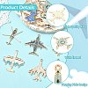 24Pcs 6 Styles Alloy Enamel Pendants ENAM-CJ0007-45-3