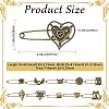 20Pcs 10 Styles Alloy Kilt Pins for Backpack Clothes JEWB-CJ0003-24-2
