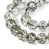 Crackle Transparent Glass Beads Strands GLAA-N063-10mm-03-4