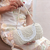 ABS Plastic Pearl Beads Boot Strap Chains AJEW-WH20042-39-4