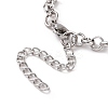 Non-Tarnish 304 Stainless Steel Rolo Chain Bracelet for Men Women BJEW-E031-06P-04-3