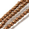 Electroplated Synthetic Non-magnetic Hematite Beads Strands G-C154-A01-01E-1