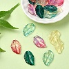 Handmade Transparent Czech Lampwork Pendants LAMP-YW0001-15M-1