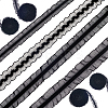 20Yards 4 Styles Pleated Chiffon Elastic Lace Trim OCOR-DJ0001-42-1