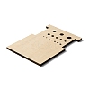 Rectangle Wooden Wooden Knitting Needle Gauge & Yarn Wrap Guide Board DIY-WH0033-85-2