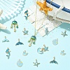 20Pcs 10 Styles Ocean Theme Alloy with Enamel Pendants FIND-YW0012-73-5