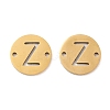 PVD Vacuum Plating 201 Stainless Steel Hollow Flat Round Links FIND-R149-03Z-G-1
