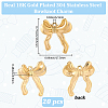 20Pcs 304 Stainless Steel Pendants STAS-BBC0007-78G-2
