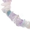 Natural Ametrine and Morganite Chip Beads Stretch Bracelets for Women BJEW-JB12589-03-4