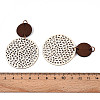Bohemian Retro Hollow Flat Round Leather Pendants FIND-N007-02A-01-3