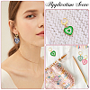 Alloy Enamel Heart Pendant Decorations HJEW-SC00048-5