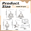 DIY 304 Stainless Steel Dangle Earring Making Kits DIY-LP0005-21A-P-2