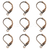 100Pcs Brass Leverback Earring Findings KK-YW0003-37R-1