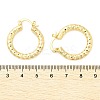 Brass Two Tone Hoop Earrings LS-EJEW-B117-06C-G-5