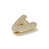 Brass Micro Pave Cubic Zirconia Pendants KK-I382-01G-3