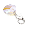 Shell Shape Starfish Star Fish Moon Glass Pendant Decorations HJEW-JM03257-5
