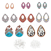DIY Long Dangle Earring Making Kit DIY-HY0001-41-1