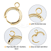 201 Stainless Steel Huggie Hoop Earring Findings FIND-DC0006-43B-5