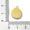Ion Plating(IP) 304 Stainless Steel Pendants STAS-B058-19G-04-3