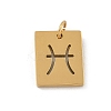 304 Stainless Steel Charms STAS-R001-03G-12-1