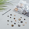 Brass with Iron Flat Square Rivets FIND-WR0011-68-8
