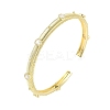 Alloy Rhinestone Cuff Bangles for Women BJEW-U039-01G-2