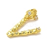 Rack Plating Brass Micro Pave Cubic Zirconia European Dangle Charms KK-L210-015G-V-2
