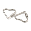 304 Stainless Steel Screw Carabiner Lock Charms STAS-C092-05B-P-2