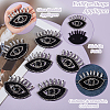 Evil Eye Shape Appliques DIY-WH0401-33-3