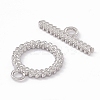Non-Tarnish 304 Stainless Steel Toggle Clasps STAS-G299-03P-2