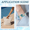 8Pcs Turtle & Starfish Synthetic Turquoise Beaded Stretch Bracelet Sets BJEW-SC0001-47-4