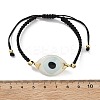Evil Eye Acrylic Link Bracelets BJEW-U027-01G-7