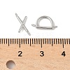 26Pcs 26 Styles 304 Stainless Steel Initial Connector Charms STAS-L022-517P-3