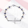 201 Stainless Steel Link Chain Bracelets BJEW-A032-01GP-02-1