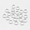 925 Sterling Silver Soldered Closed Jump Rings STER-F032-08S-0.7x4-1