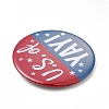 Independence Day Flat Round Tinplate Badge Pins LS-JEWB-G021-01A-3