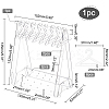 Coat Hanger Removable Acrylic Earring Displays EDIS-WH0012-08-4