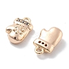 Micro Pave Clear Cubic Zirconia Pendants KK-M102-07G-2