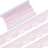 10 Yards Polyester Elastic Lace Trim OCOR-WH0086-04A-1