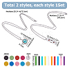 DIY Diffuser Amulet Perfume Locket Pendant Necklaces Making Kits NJEW-HS0001-21-2