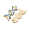 Chemistry Theme Alloy Enamel Pendants ENAM-V002-01K-KCG-2