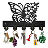 Wood & Iron Wall Mounted Hangers HJEW-WH0055-146-1