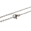 Non-Tarnish 304 Stainless Steel Unisex Cable Chain for Necklace X-STAS-P045-01P-B-1