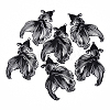 6Pcs Spray Painted 430 Stainless Steel Big Pendants STAS-YW0003-14B-1